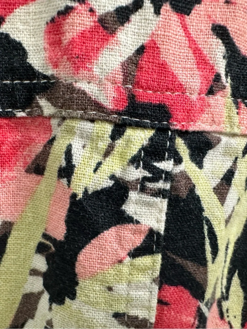 C.J. Banks Women’s Multi-Colored Floral Linen Blend Jacket - Size 1X